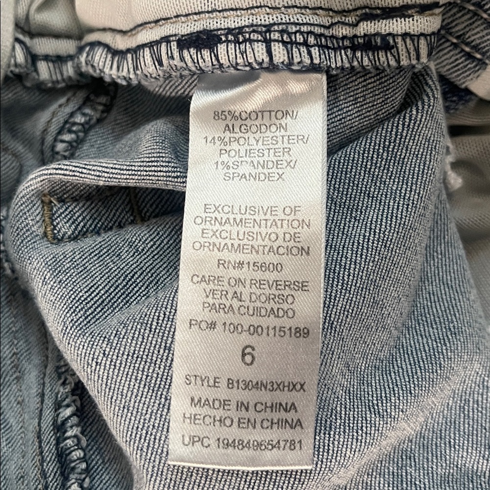 Democracy Ab Technology light wash blue denim size 6 - Picture 11 of 15